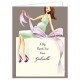 Baby Shower Thank You Cards, Expecting a Big Gift Neutral - Brunette 